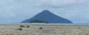 Hakautuutuu islet framed by Tafahi volcanic cone